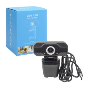 Cámara WEB con Micrófono Q12, Full HD 1.080Px, Conexión USB