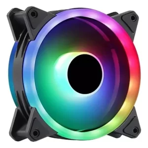 Ventilador Cooler W7 - LED Multicolor de 12 cm