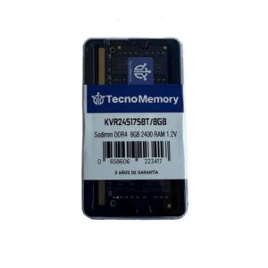 TECNOMEMORY - Memoria RAM Sodimm 8GB - DDR4 - 2400Mhz (KVR24S17S8T/8GB)