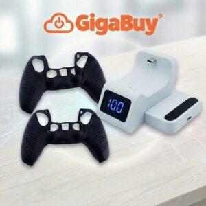 Pack 2 Siliconas + Batería Ext para Joystick PS5