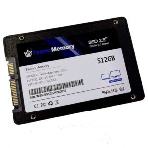 Disco sólido SSD Tecnomemory 512gb W400/R510 Mb/s