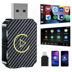 Carplay Adaptador Inalámbrico 2 en 1 para Iphone y Android