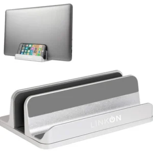 Soporte base vertical aluminio para MacBook, Notebook, IPad Linkon