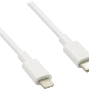 Cable USB tipo C - Lightning, carga y datos, 27w blanco
